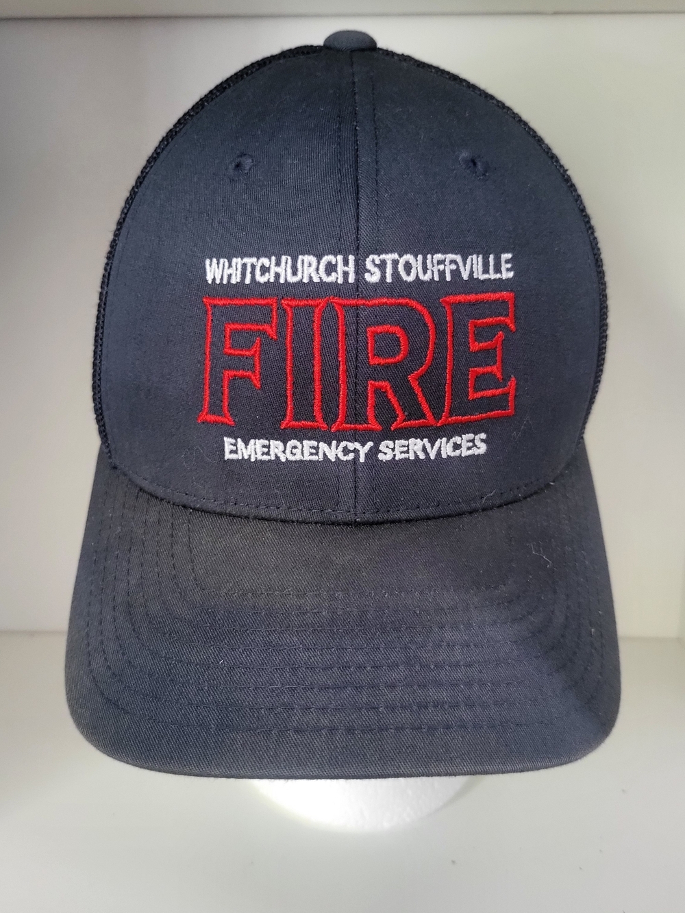 The Classic Navy Cap with Red FIRE Embroidery